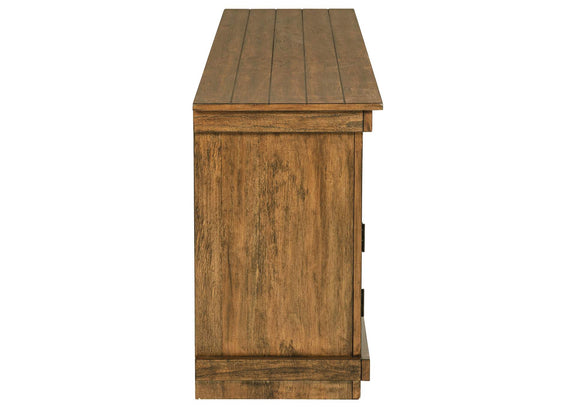 710043 Payne 70-inch TV Stand Media Console Distressed Brown