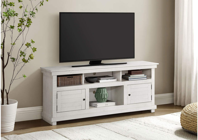 710052 Payne 60-inch TV Stand Media Console Distressed White