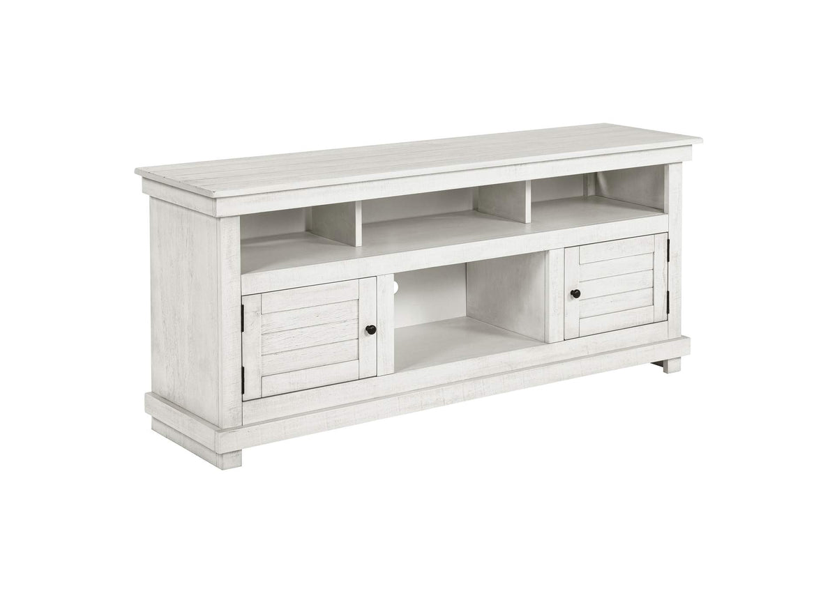 710052 Payne 60-inch TV Stand Media Console Distressed White