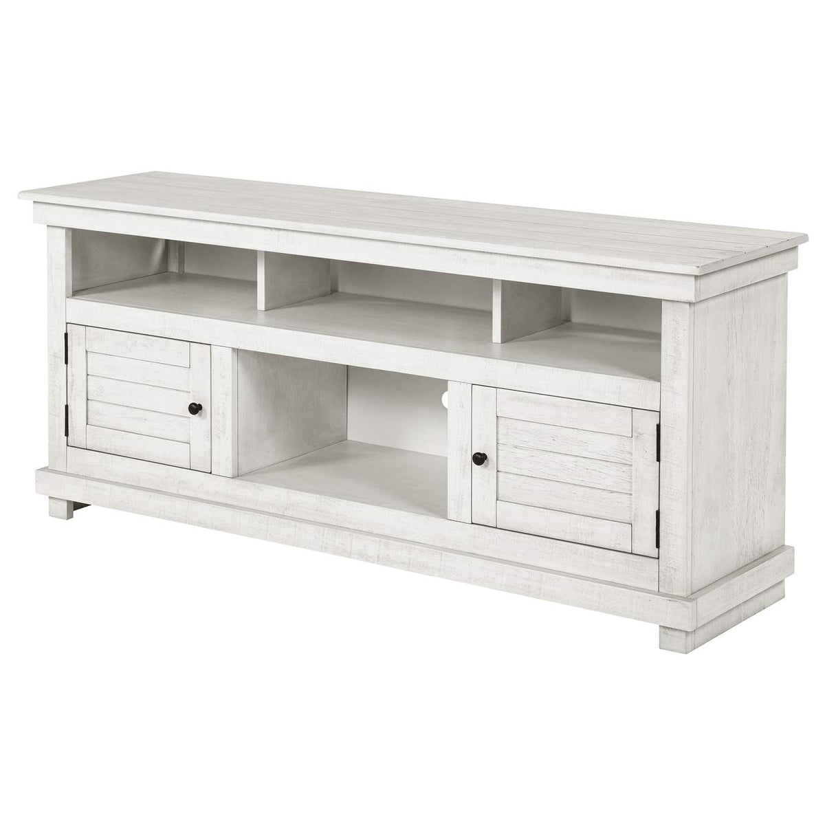 710052 Payne 60-inch TV Stand Media Console Distressed White
