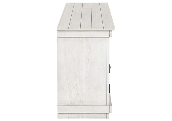 710052 Payne 60-inch TV Stand Media Console Distressed White