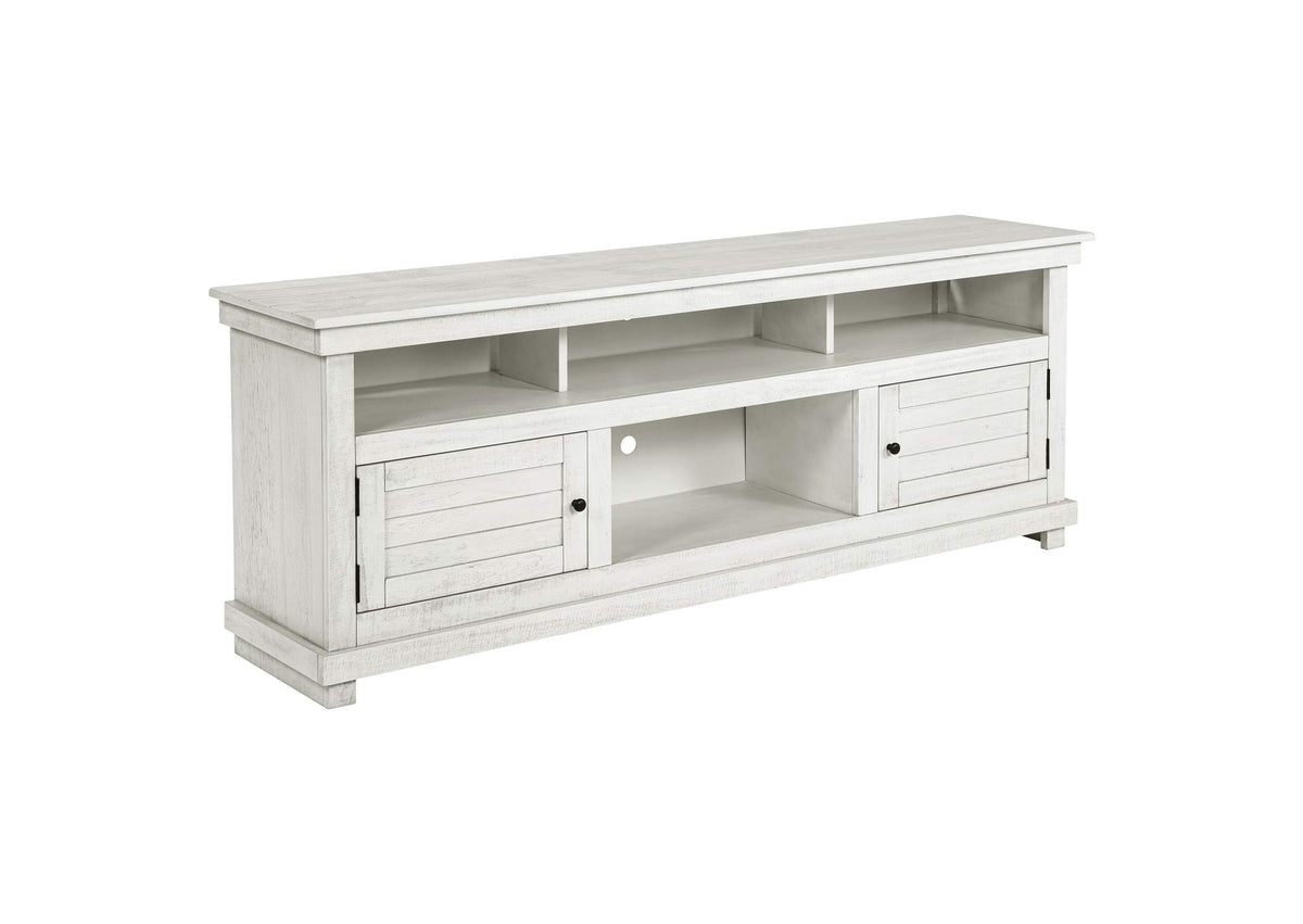 710053 Payne 70-inch TV Stand Media Console Distressed White