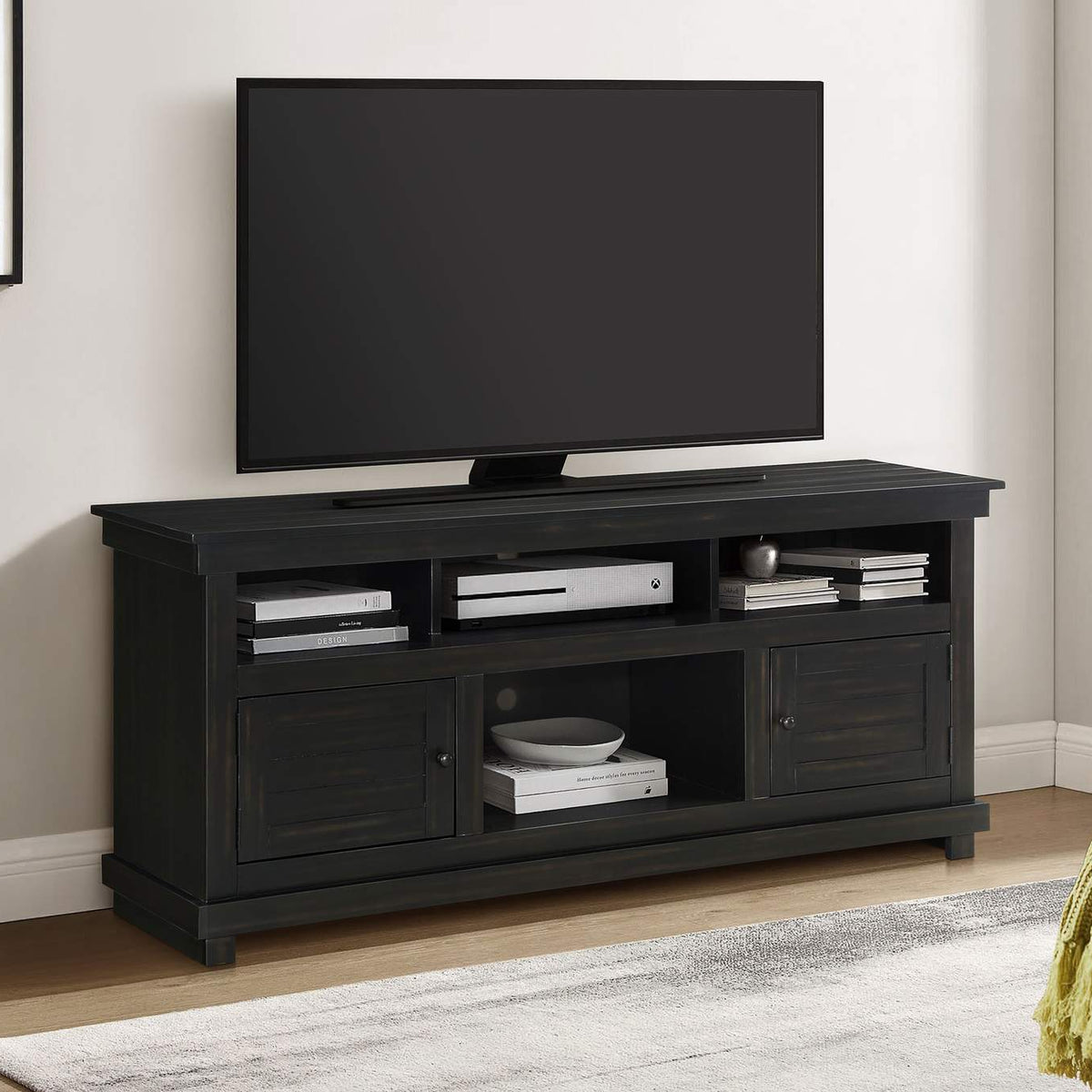 710062 Payne 60-inch TV Stand Media Console Distressed Java