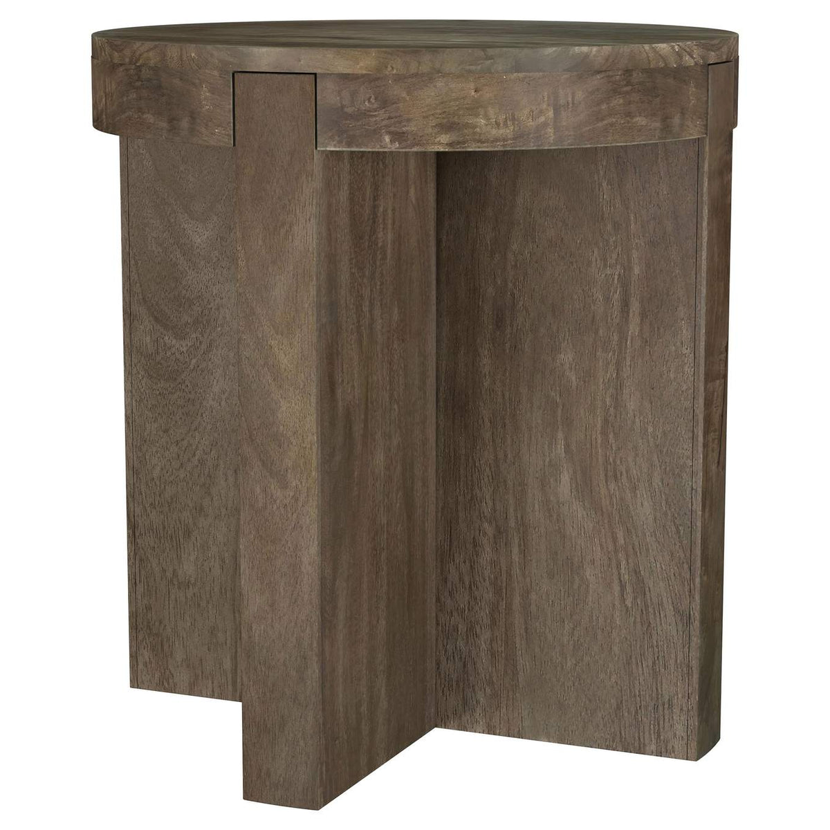 710138-S2 Kinkaid 2-piece Solid Wood Coffee and End Table Set Brown