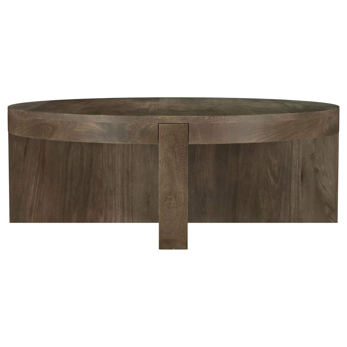 710138-S2 Kinkaid 2-piece Solid Wood Coffee and End Table Set Brown
