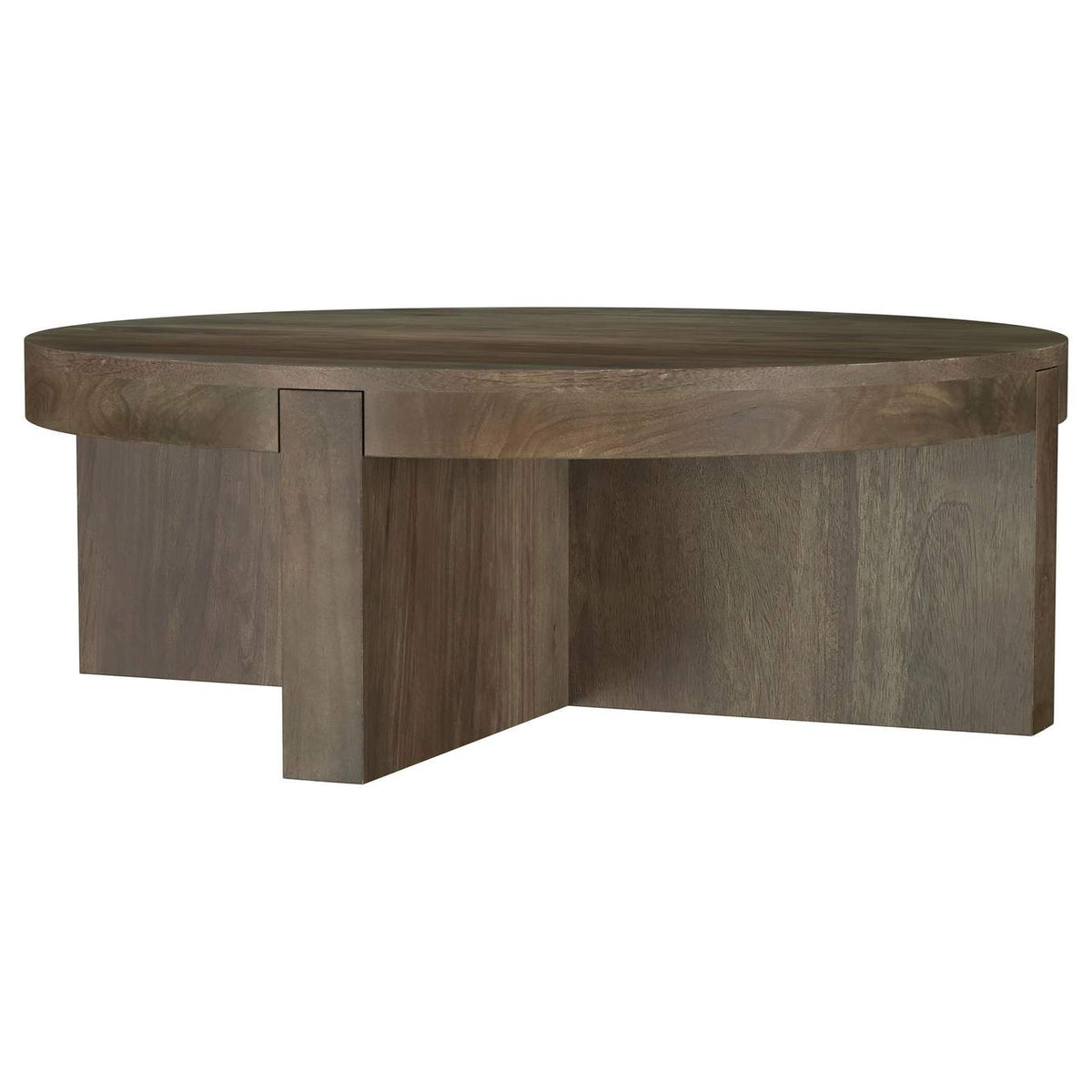 710138-S2 Kinkaid 2-piece Solid Wood Coffee and End Table Set Brown