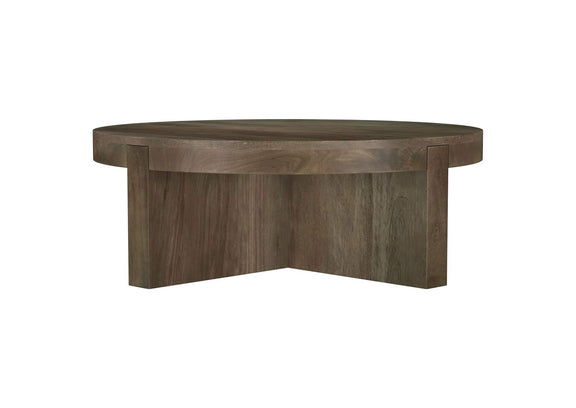 710138-S2 Kinkaid 2-piece Solid Wood Coffee and End Table Set Brown