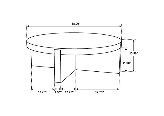 710138-S3 Kinkaid 3-piece Solid Wood Coffee and End Table Set Brown