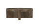 710138 Kinkaid Round Solid Mango Wood Coffee Table Brown