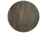 710138 Kinkaid Round Solid Mango Wood Coffee Table Brown