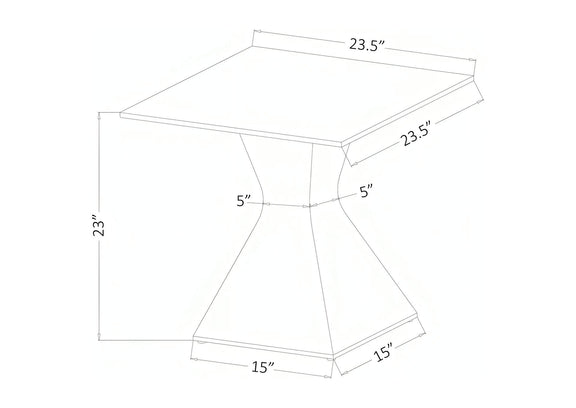 710207 Jenny Glass Top Stainless Steel Side End Table Chrome