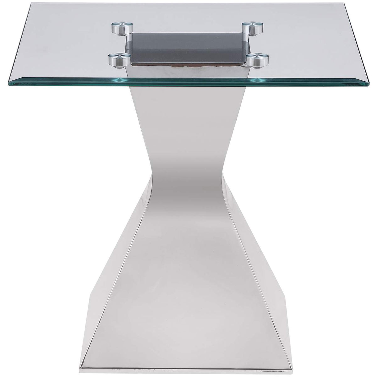 710208-S2 Jenny 2-piece Rectangular Coffee and End Table Set Chrome