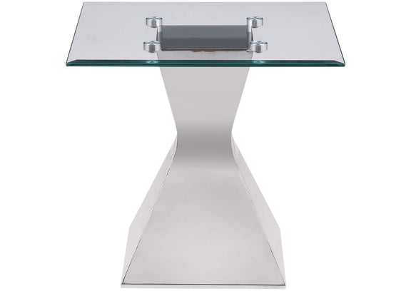710208-S2 Jenny 2-piece Rectangular Coffee and End Table Set Chrome