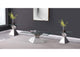710208-S3 Jenny 3-piece Rectangular Coffee and End Table Set Chrome