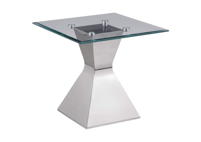 710208-S3 Jenny 3-piece Rectangular Coffee and End Table Set Chrome
