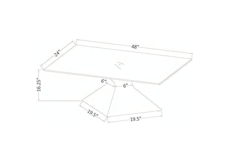 710208-S3 Jenny 3-piece Rectangular Coffee and End Table Set Chrome