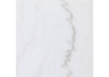 710337 Jonelle Round Glass Top End Table White Marble Shelf Gold