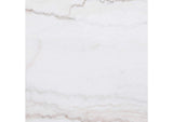 710417 Jason Round White Marble Top Side End Table Charcoal