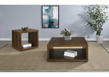 710508-S2 Frisco 2-piece Coffee and End Table Set Dark Pine