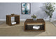 710508-S2 Frisco 2-piece Coffee and End Table Set Dark Pine