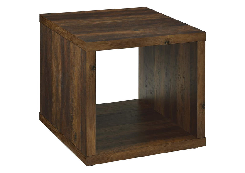 710508-S2 Frisco 2-piece Coffee and End Table Set Dark Pine