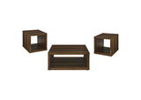 710508-S3 Frisco 3-piece Coffee and End Table Set Dark Pine