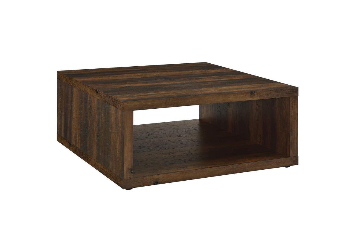 710508 Frisco Square Engineered Wood Coffee Table Dark Pine