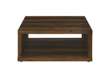 710508 Frisco Square Engineered Wood Coffee Table Dark Pine