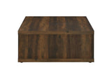 710508 Frisco Square Engineered Wood Coffee Table Dark Pine
