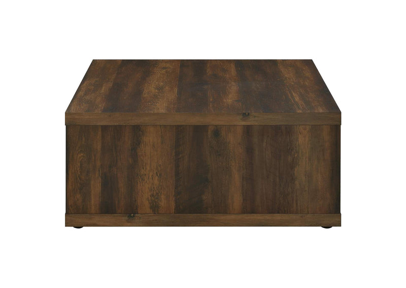 710508 Frisco Square Engineered Wood Coffee Table Dark Pine