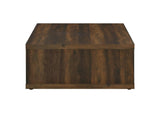 710508 Frisco Square Engineered Wood Coffee Table Dark Pine