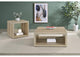 710518-S2 Frisco 2-piece Coffee and End Table Set Distressed Pine