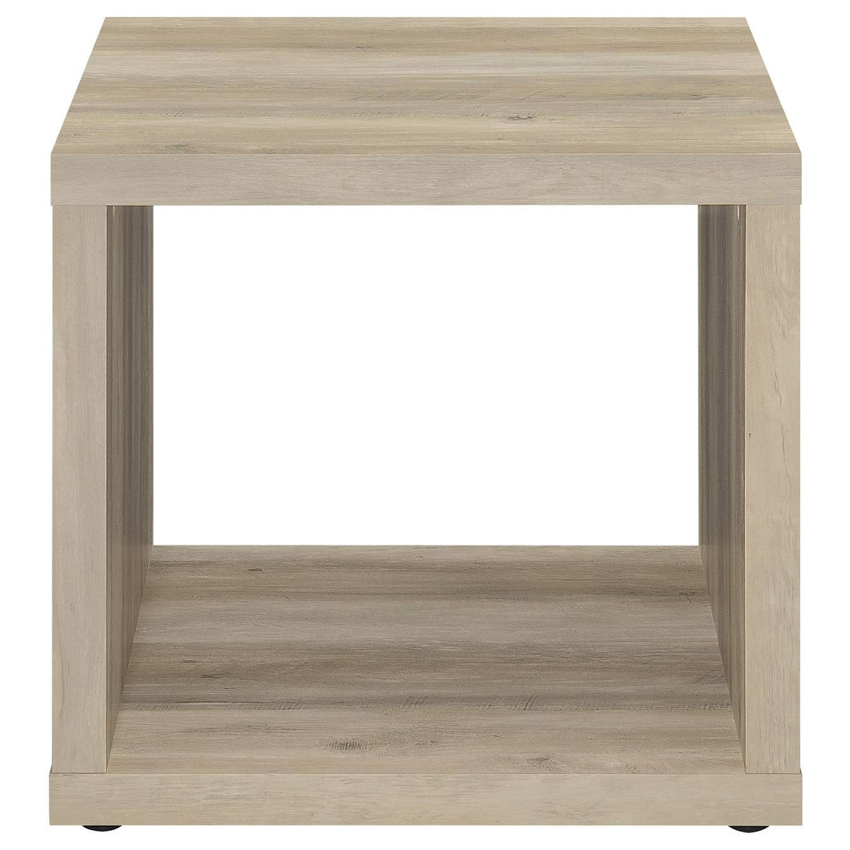 710518-S2 Frisco 2-piece Coffee and End Table Set Distressed Pine