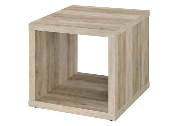 710518-S2 Frisco 2-piece Coffee and End Table Set Distressed Pine