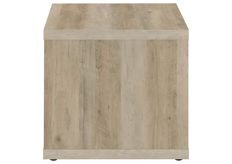 710518-S2 Frisco 2-piece Coffee and End Table Set Distressed Pine