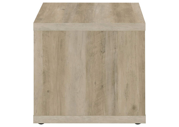 710518-S2 Frisco 2-piece Coffee and End Table Set Distressed Pine