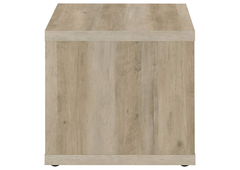 710518-S2 Frisco 2-piece Coffee and End Table Set Distressed Pine