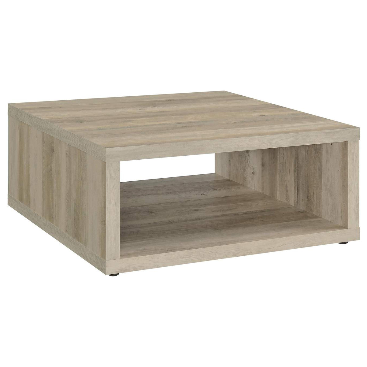 710518-S2 Frisco 2-piece Coffee and End Table Set Distressed Pine
