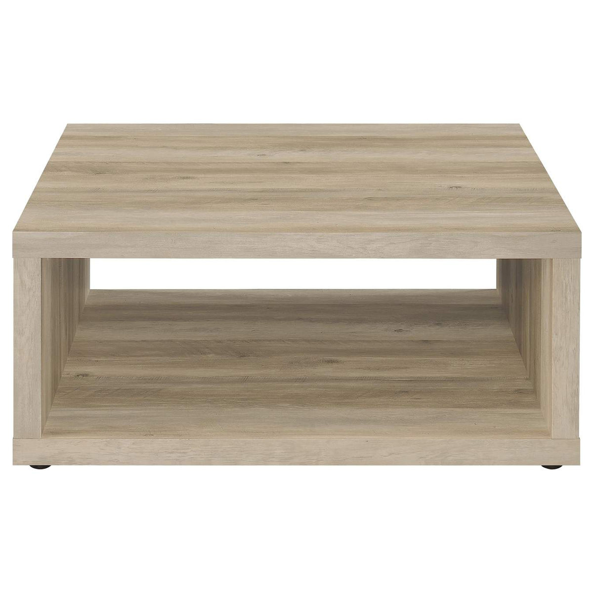 710518-S2 Frisco 2-piece Coffee and End Table Set Distressed Pine
