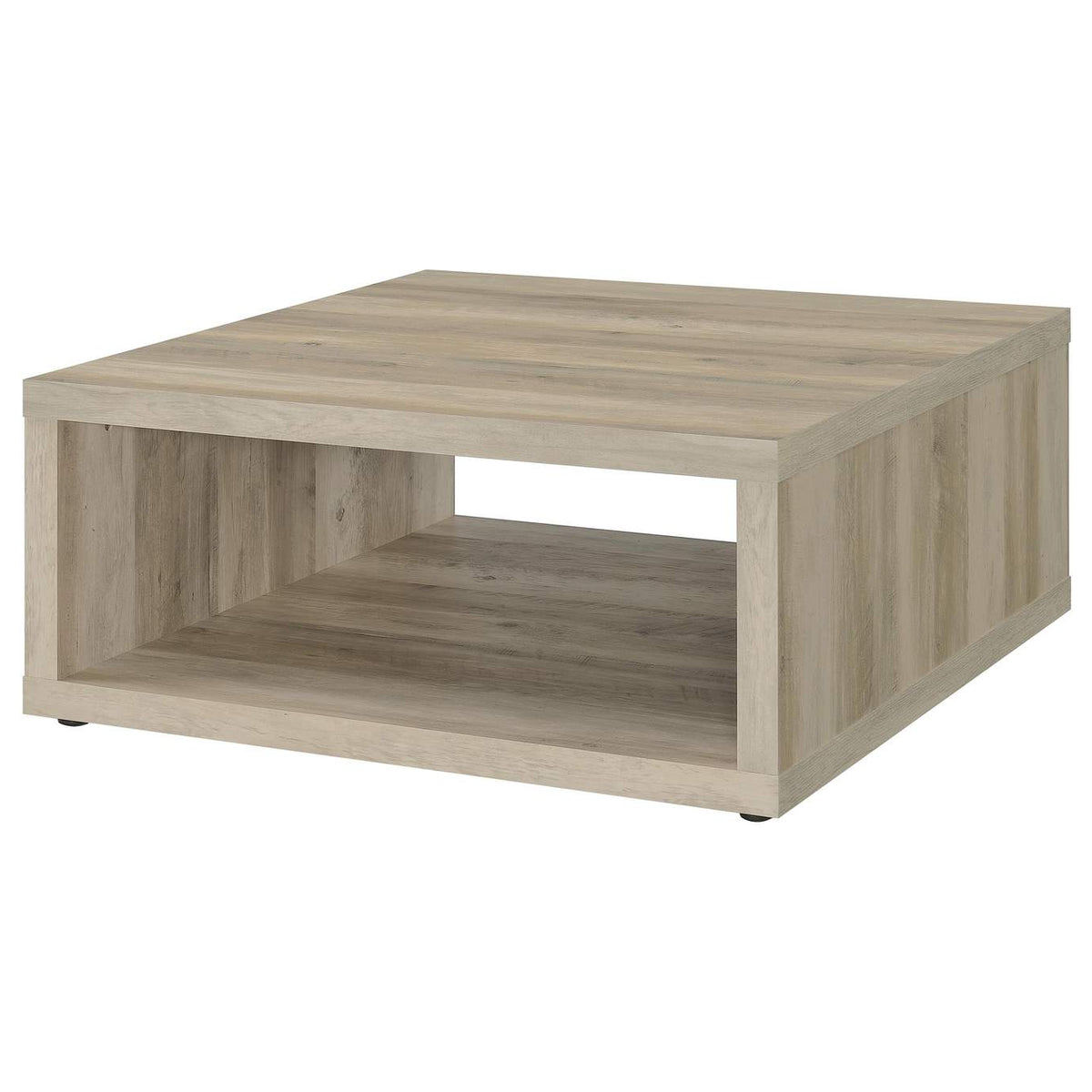 710518-S2 Frisco 2-piece Coffee and End Table Set Distressed Pine