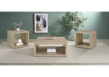 710518-S3 Frisco 3-piece Coffee and End Table Set Distressed Pine