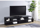 710533 Cartmill 78-inch 2-tier TV Stand Media Console Black