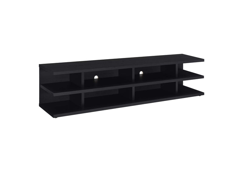 710533 Cartmill 78-inch 2-tier TV Stand Media Console Black