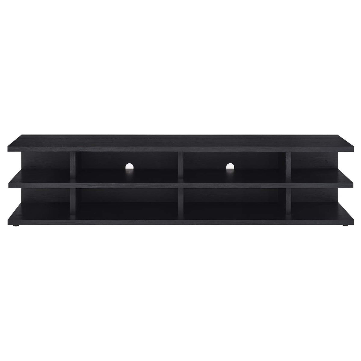 710533 Cartmill 78-inch 2-tier TV Stand Media Console Black