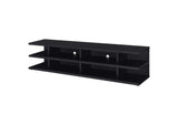 710533 Cartmill 78-inch 2-tier TV Stand Media Console Black