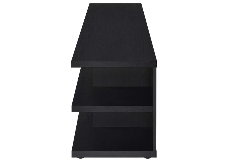 710533 Cartmill 78-inch 2-tier TV Stand Media Console Black