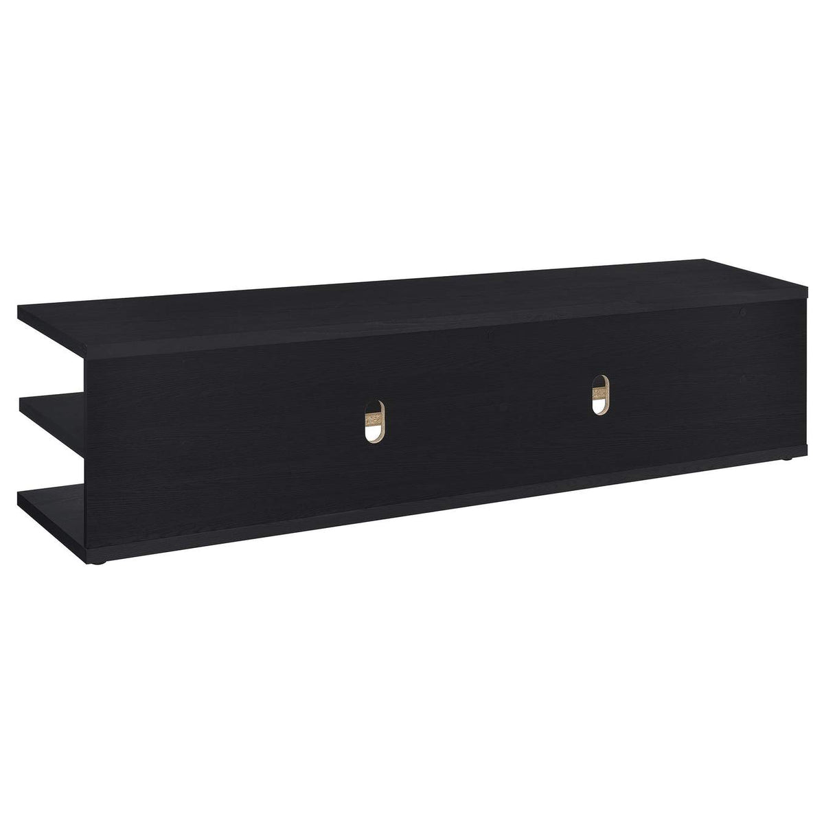 710533 Cartmill 78-inch 2-tier TV Stand Media Console Black