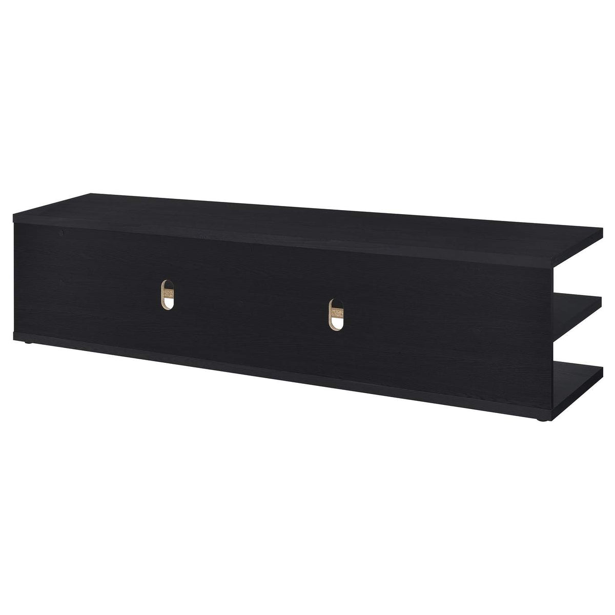 710533 Cartmill 78-inch 2-tier TV Stand Media Console Black