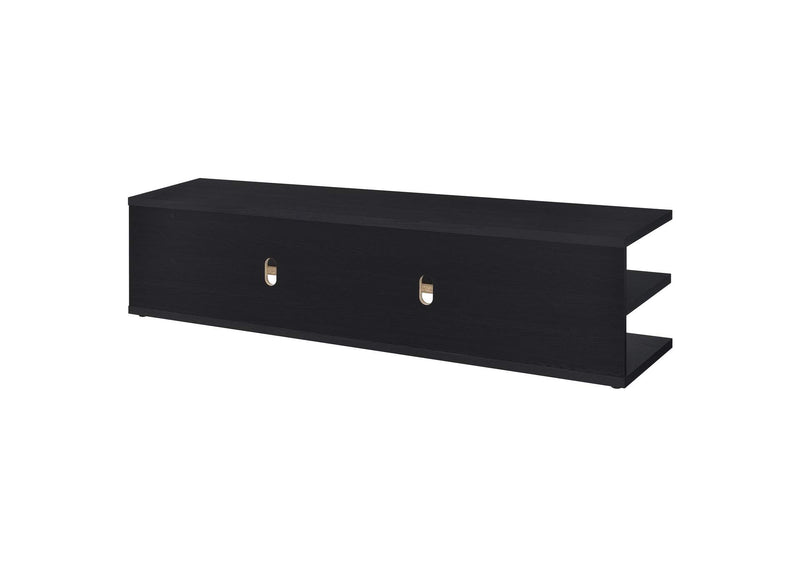 710533 Cartmill 78-inch 2-tier TV Stand Media Console Black