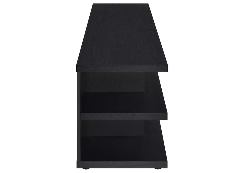 710533 Cartmill 78-inch 2-tier TV Stand Media Console Black